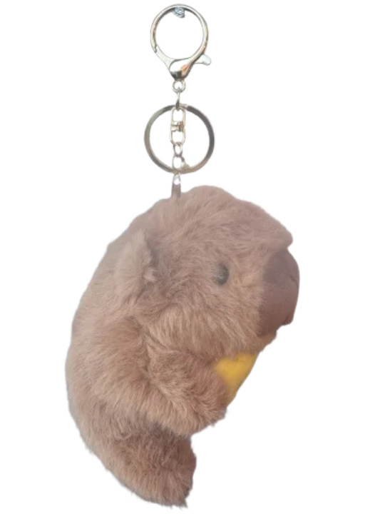 Cute Capybara Plush Keychain with Chick – Soft Kawaii Bag Charm for Backpack & Gifts